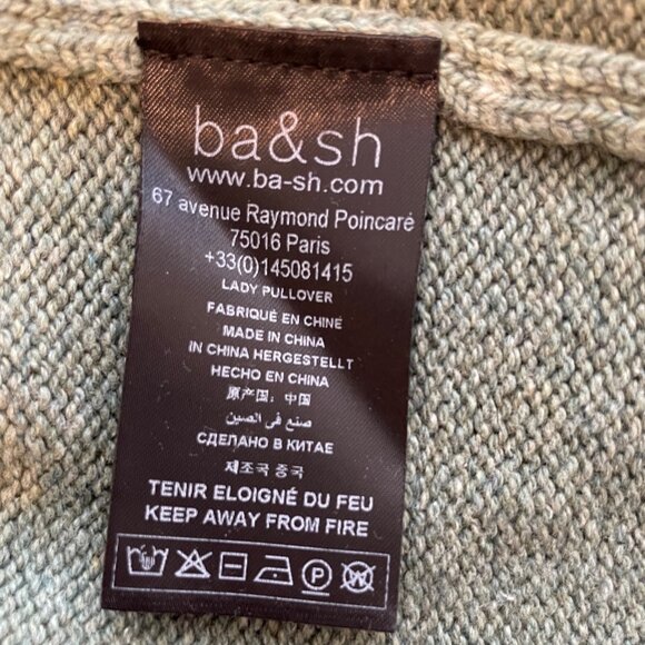 Ba&sh Keane Sweater Wool Blend Sweater in Green (Medium) - Picture 5 of 7